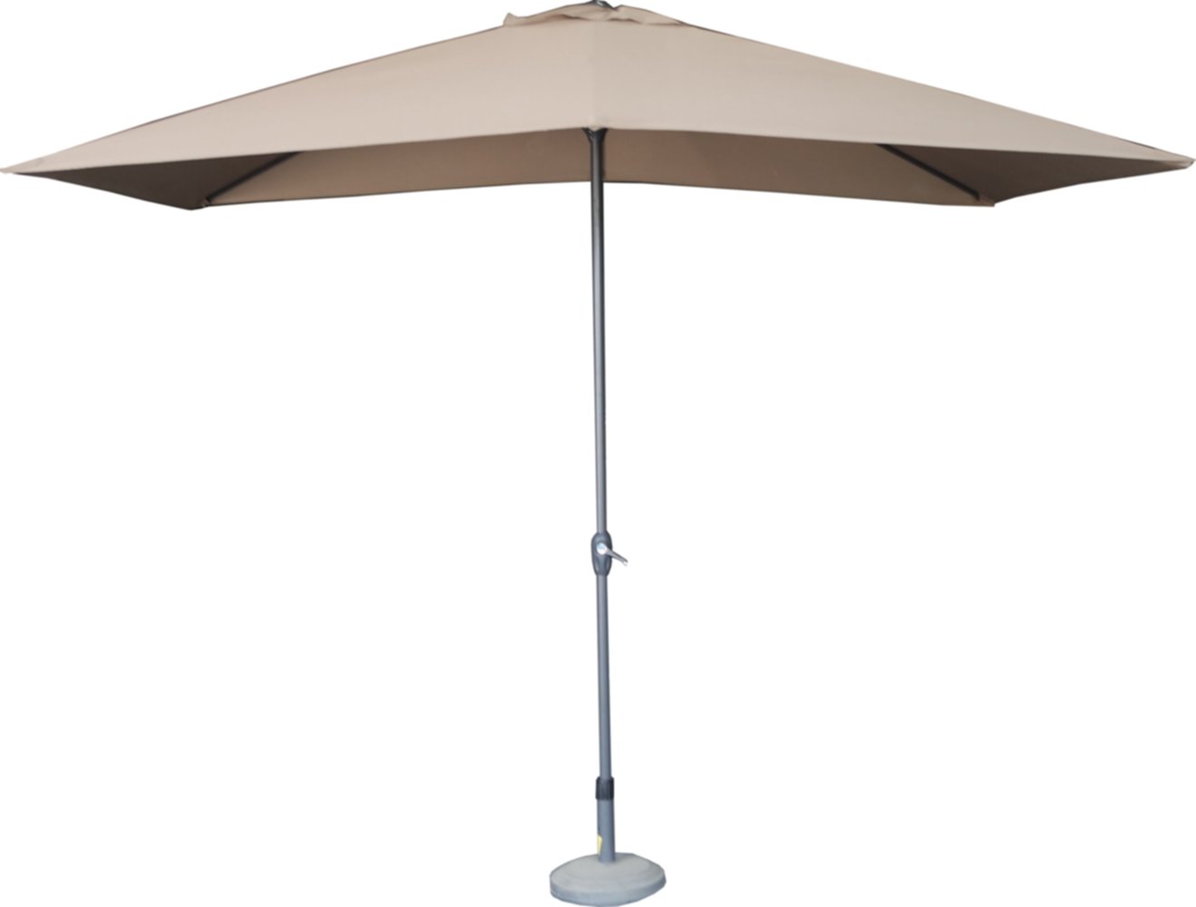 Parasol droit Chypre 3x2m taupe - INVENTIV