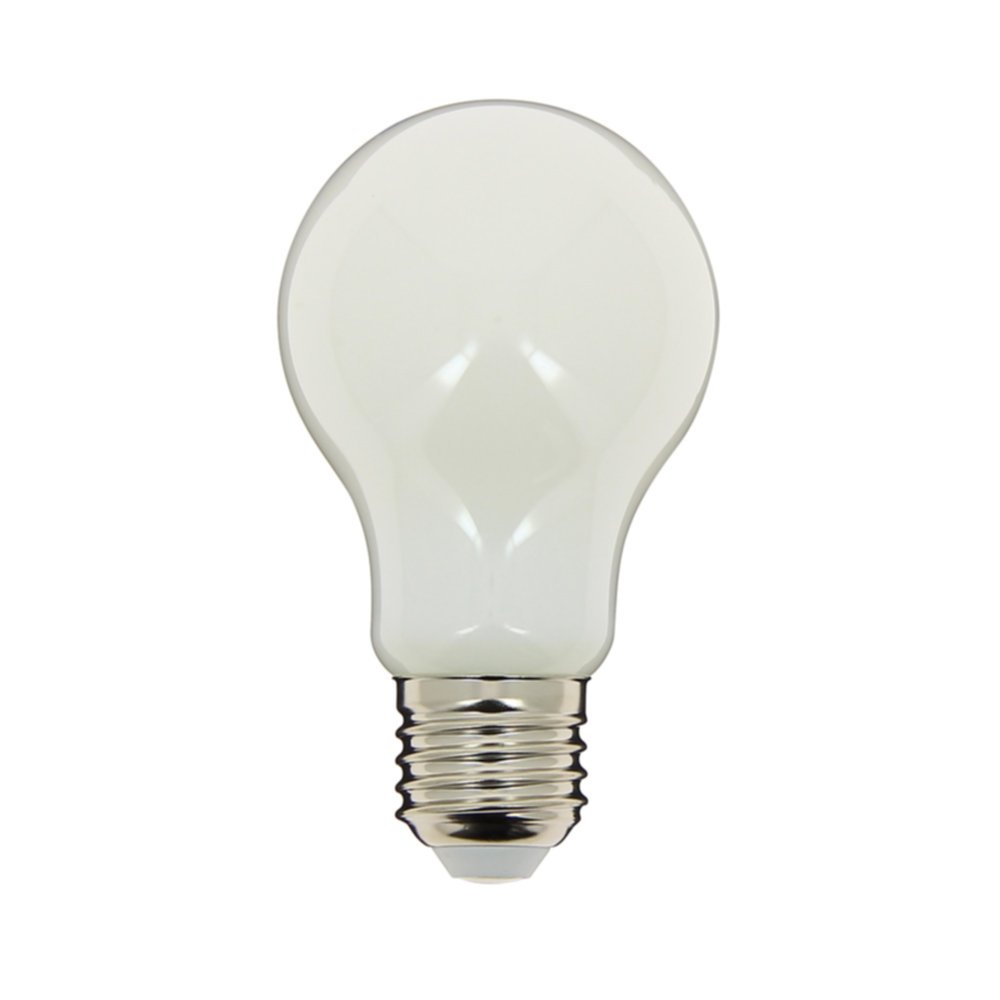 3 ampoules Filament LED A60 Opaque E27 806Lm 60W 2700K Blanc chaud - INVENTIV