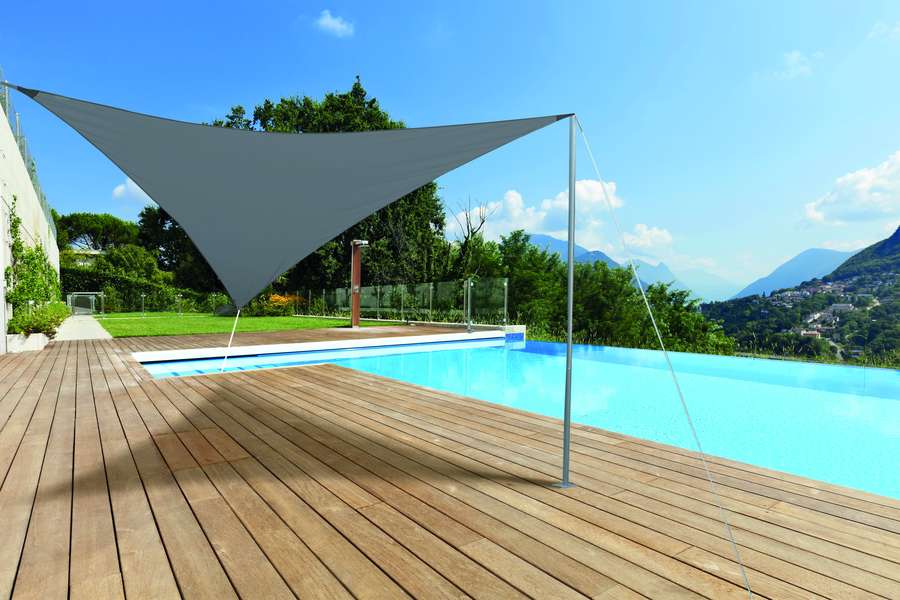 Voile ombrage triangulaire Primo 3,6m Ardoise - INVENTIV