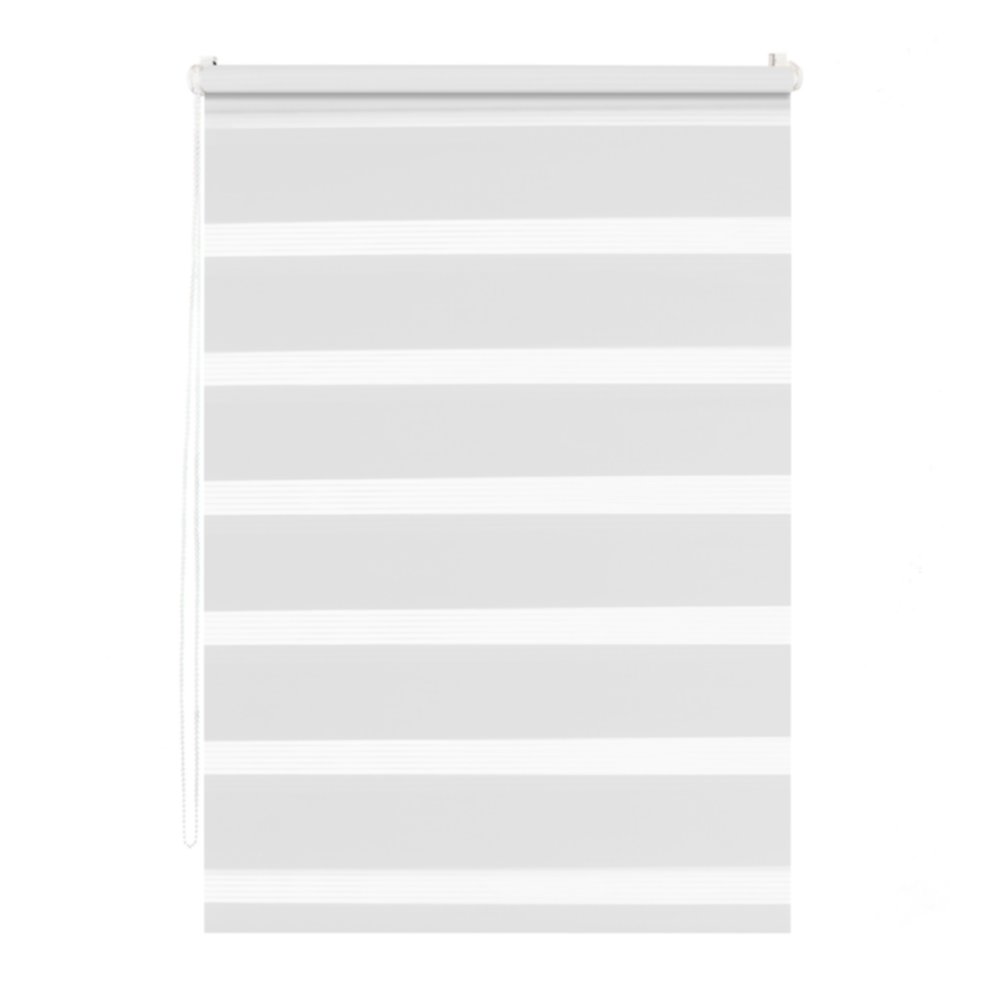 Store enrouleur Jour/Nuit sans perçage blanc 50x90cm - INVENTIV