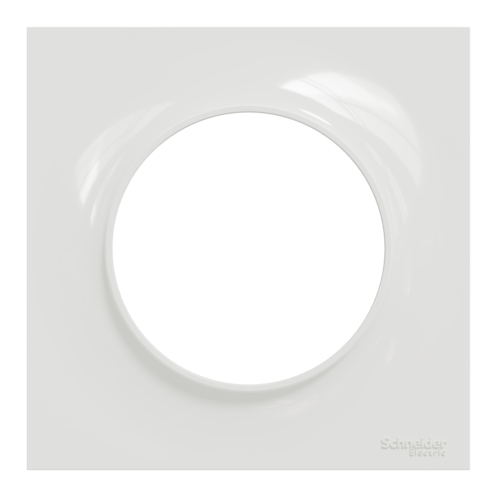 Plaque simple Odace Styl blanc - SCHNEIDER ELECTRIC