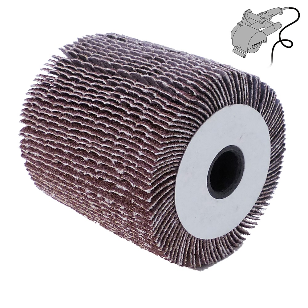 2 *BROSSES LAMELLES ABRASIVES 120X100MM GRAIN 40 - 150610