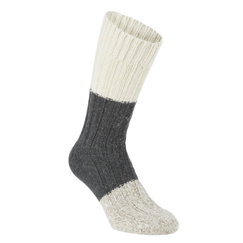 2 Paires de Chaussettes en Laine Grises 35-38