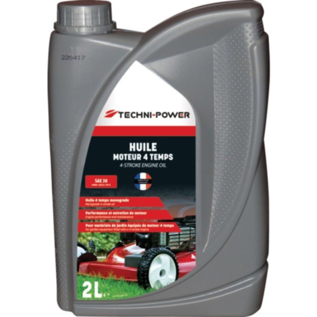 Huile 4 temps motoculture SAE30 2L - TECHNI POWER