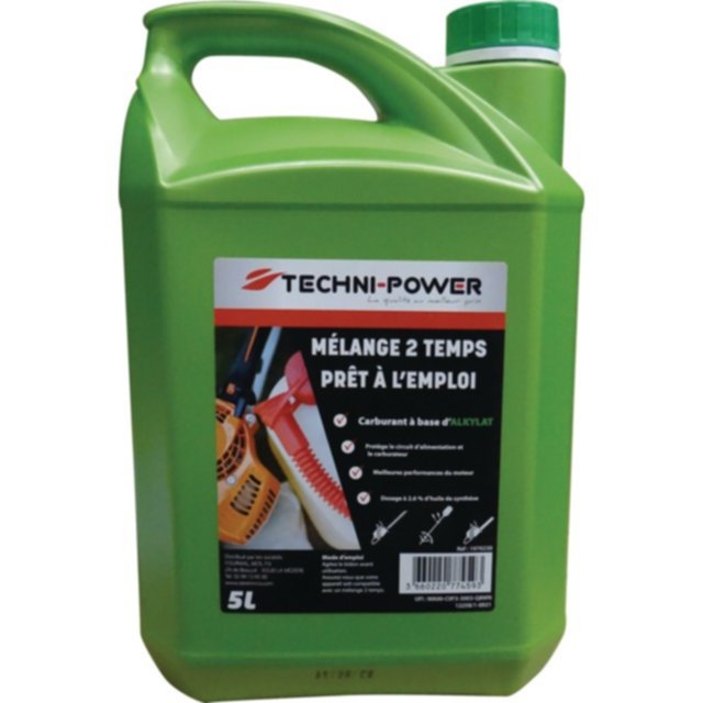 Mélange Carburant Alkylat 2 Temps 2,6 % d'Huile 5L