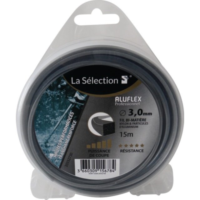 Fil carré aluflex 3 mm - 15 m - LA SELECTION S