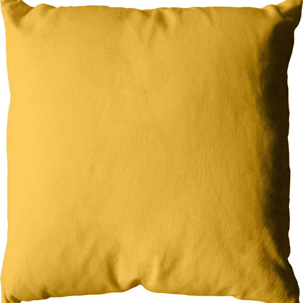 Coussin déhoussable 40x40cm jaune