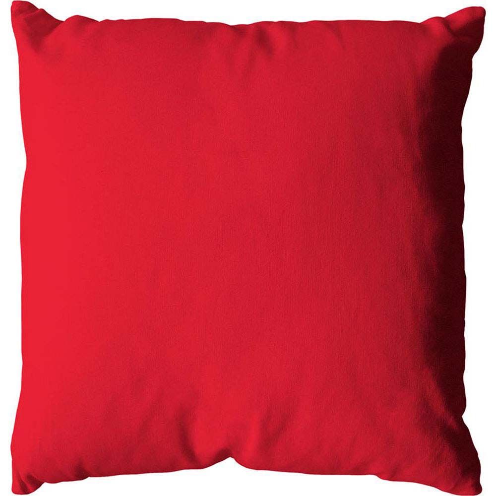 Coussin déhoussable Panama rouge 40x40cm OEKO-TEX