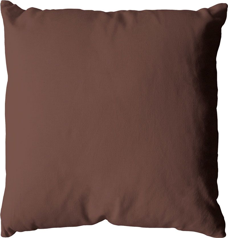 Coussin déhoussable 40x40cm chocolat