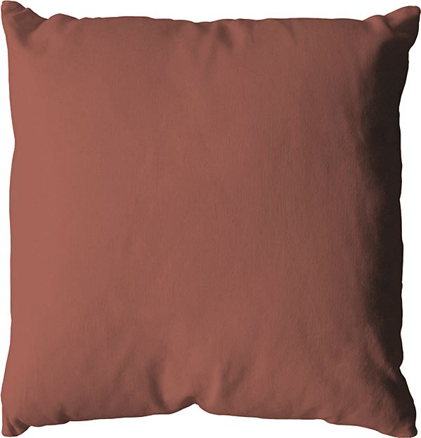 Coussin coton 40 x 40 cm terre cuite