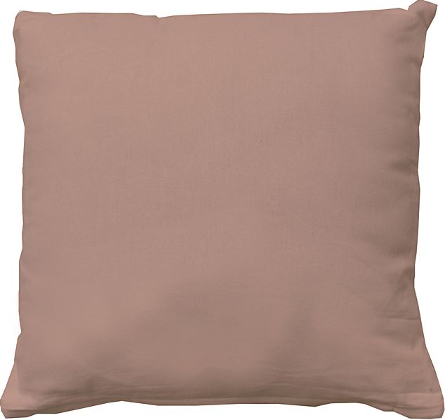 Coussin coton 40 x 40 cm bois de rose