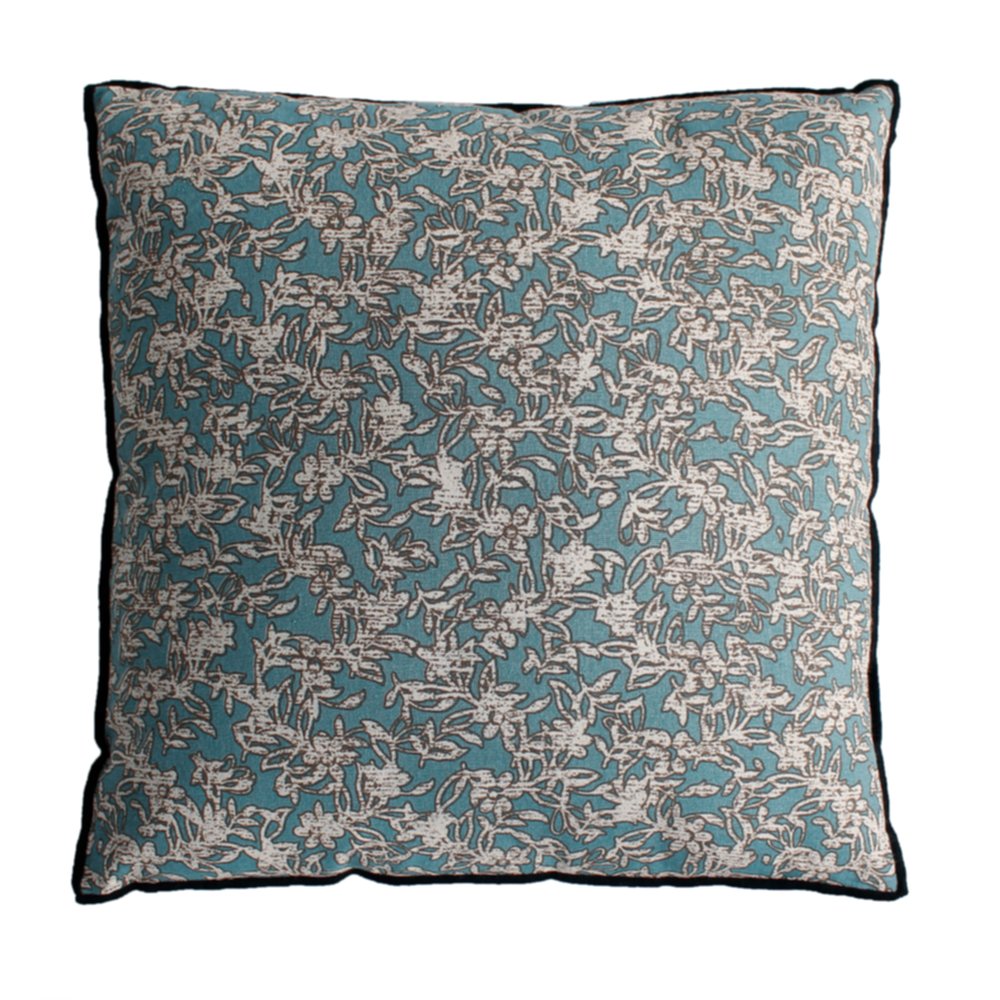 Coussin déhoussable Gypsy 40 x 40 cm lagon - DECOSTARS