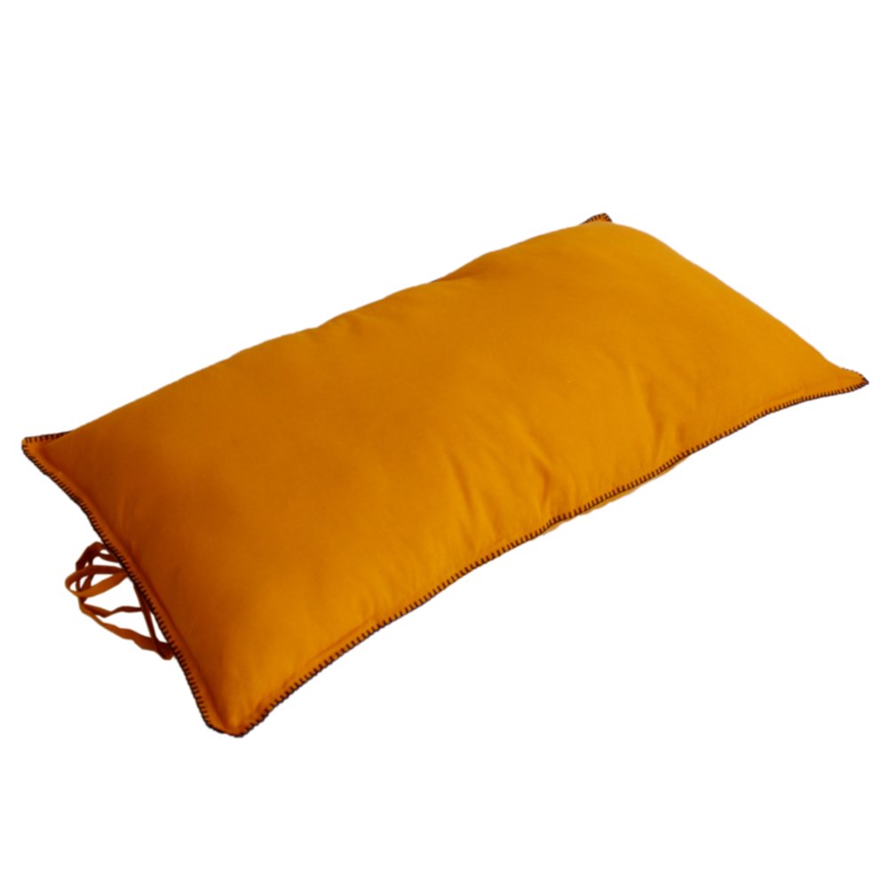 Coussin matelas Copacabana 120 x 60 cm jaune - DECOSTARS