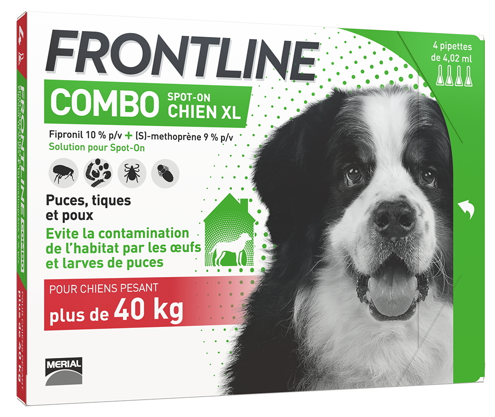 Antiparasitaire chien Frontline Combo  40/60kg 4p