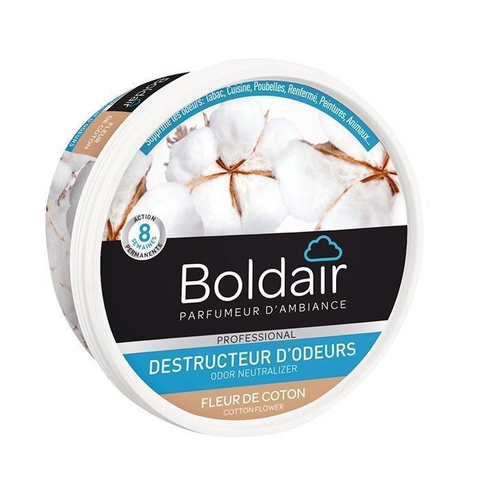 Gel Désodorisant Destructeur Odeurs Fleur de Coton 300gr - BOLDAIR