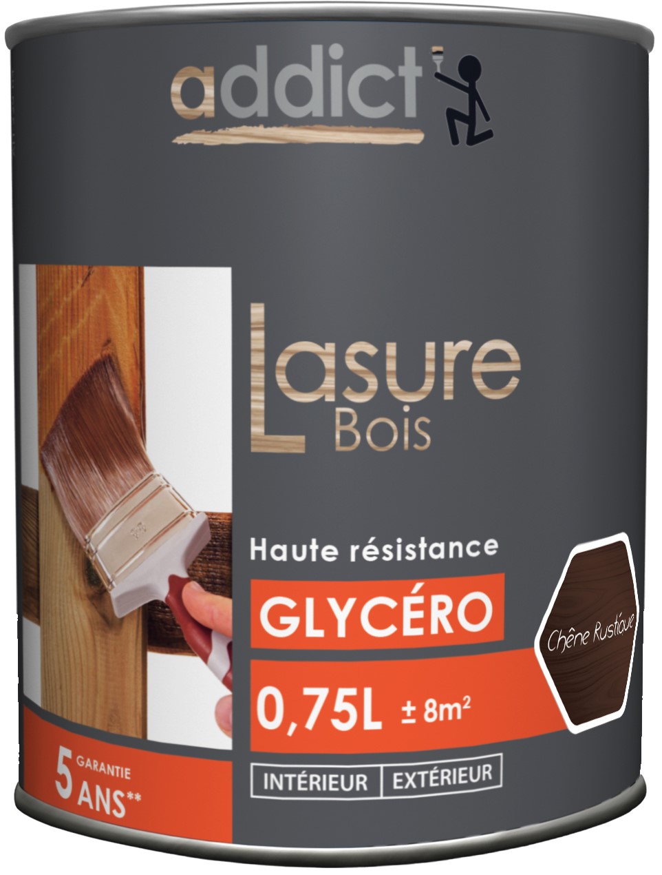 Lasure bois orange 0.75 l chêne rustique