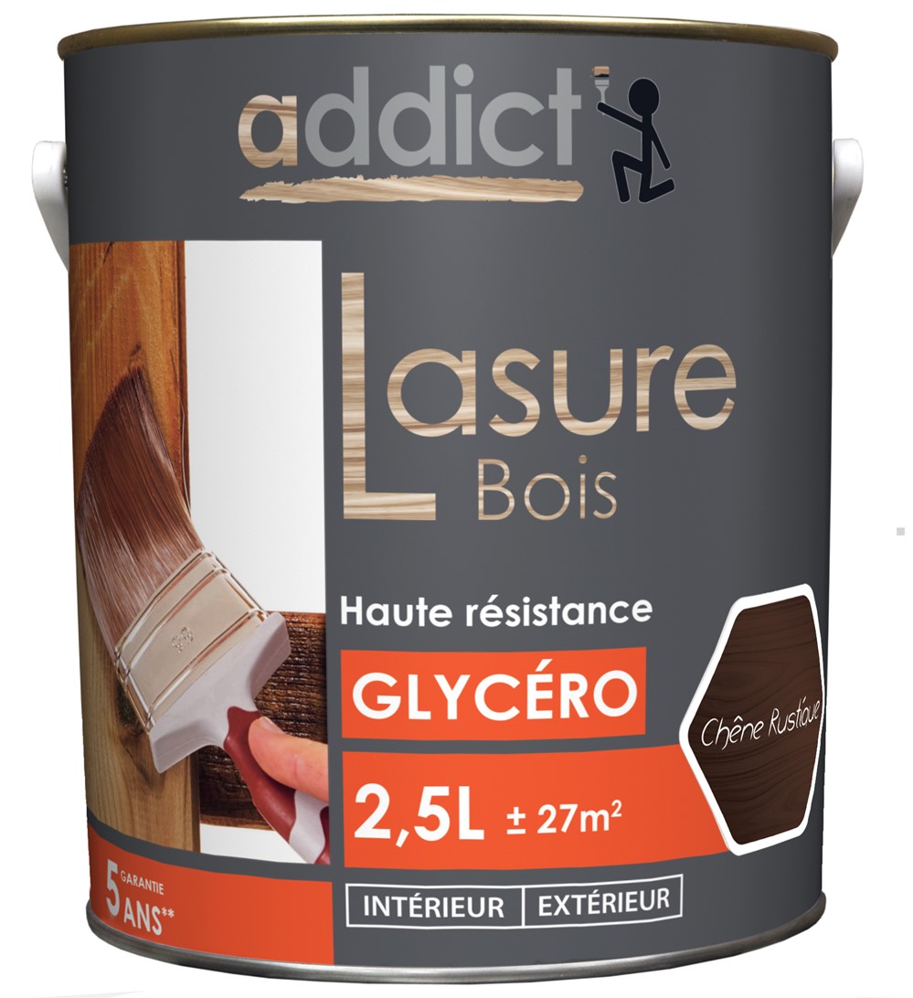 Lasure bois orange 2.5 l chêne rustique