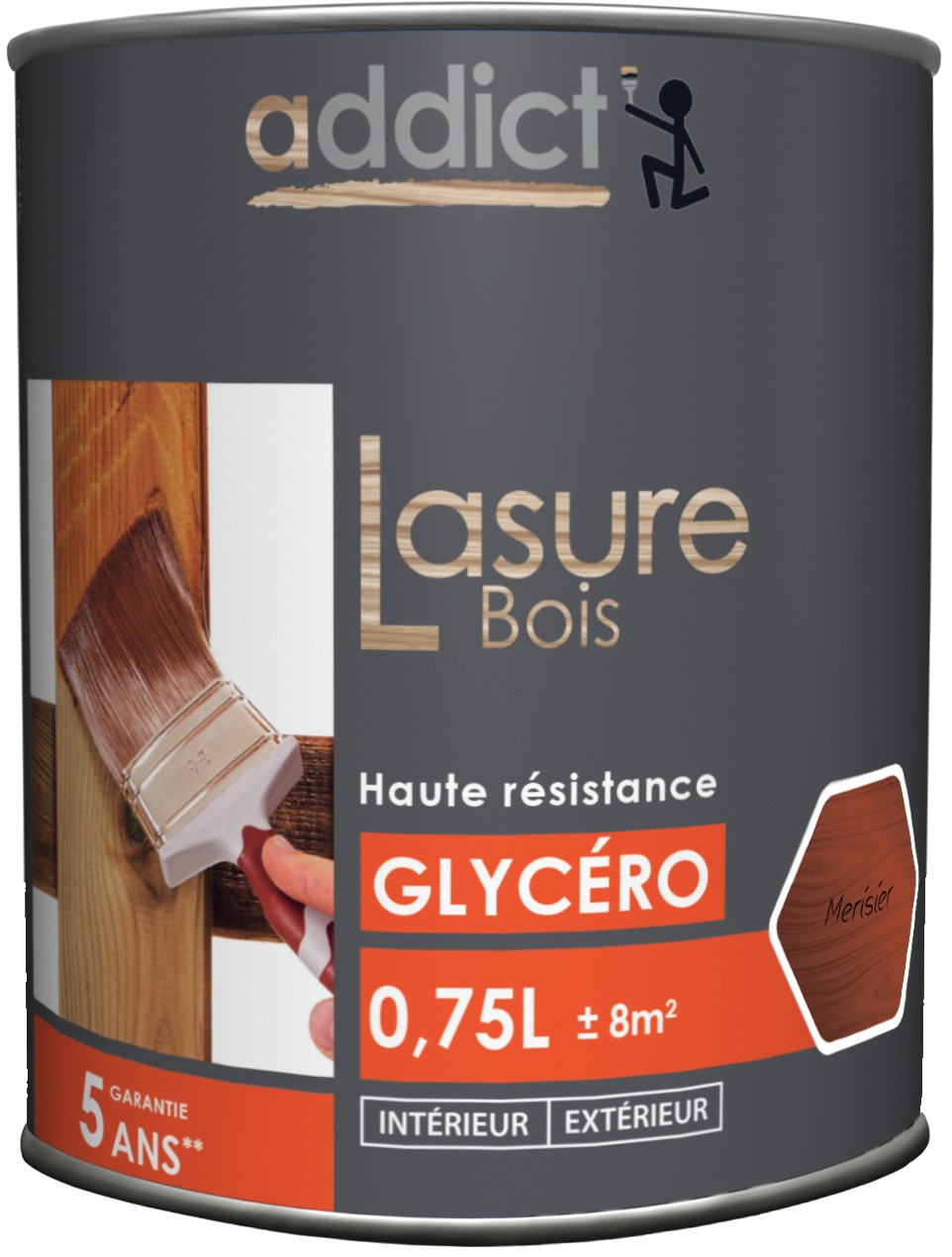 Lasure bois orange 0.75 l merisier