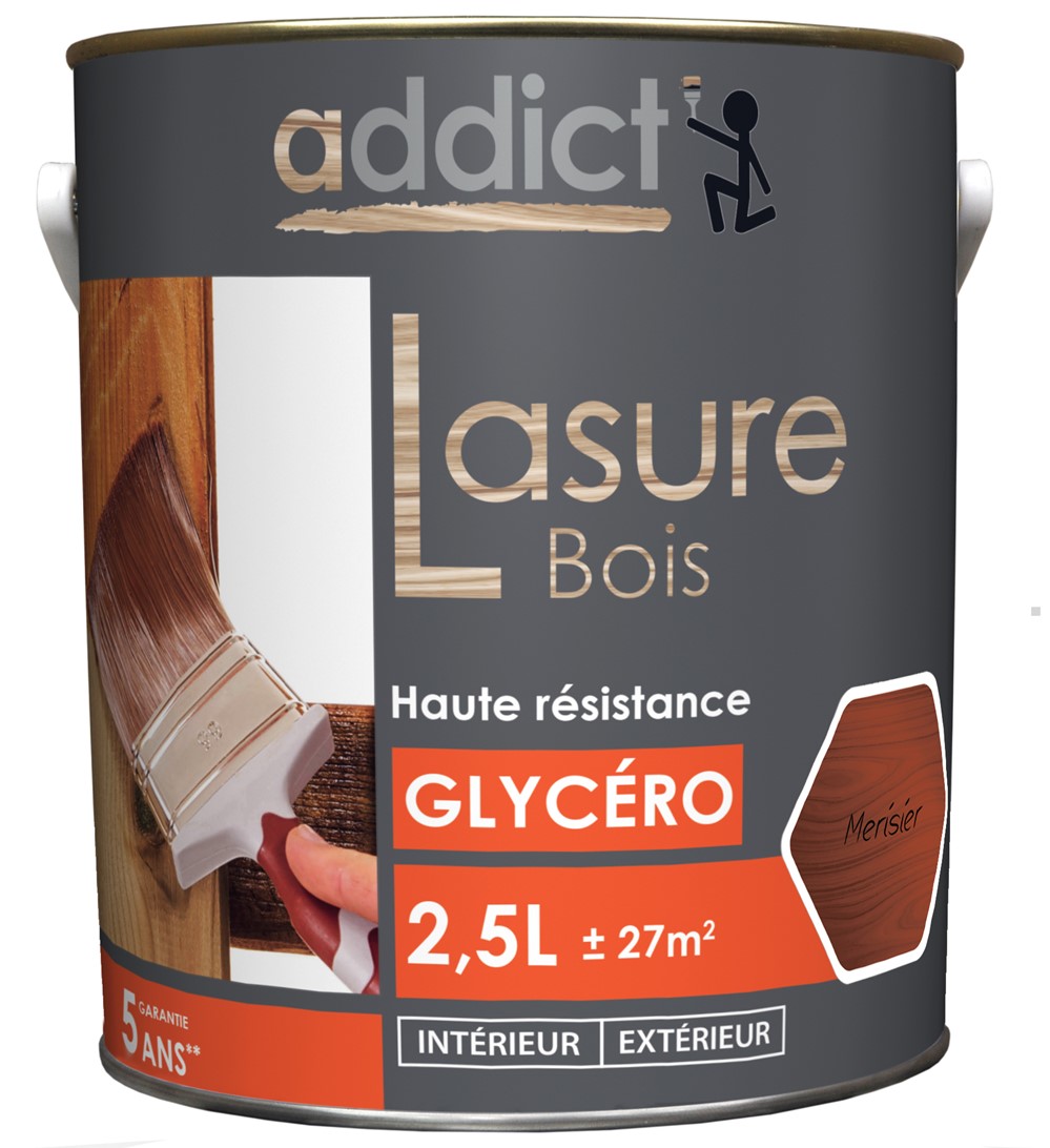 Lasure bois orange 2.5 l merisier