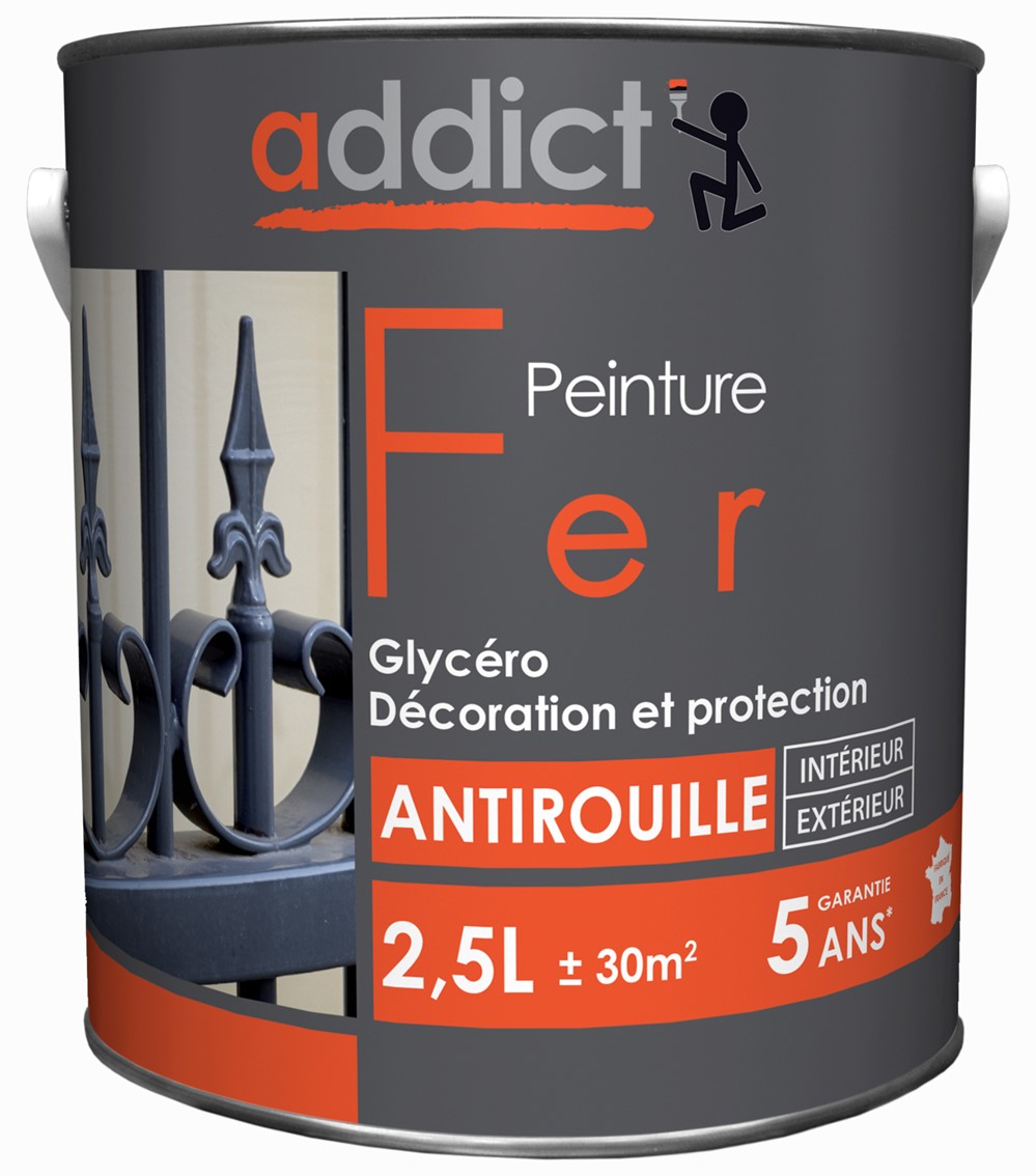 Peinture fer 2.5 l blanc pur