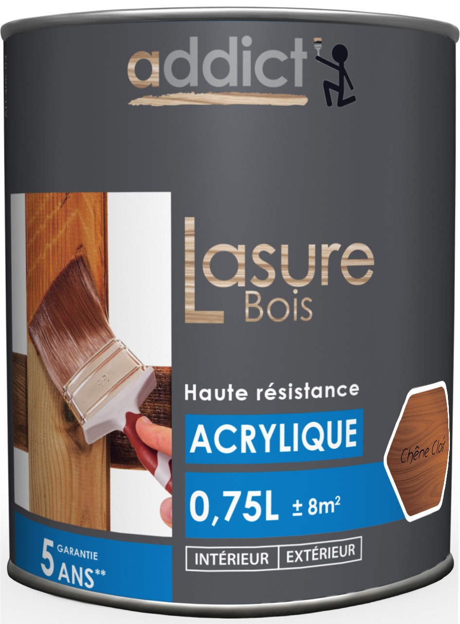 Lasure bois bleu 0.75 l chêne clair