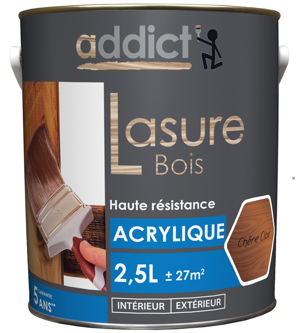 Lasure bois bleu 2.5 l chêne clair