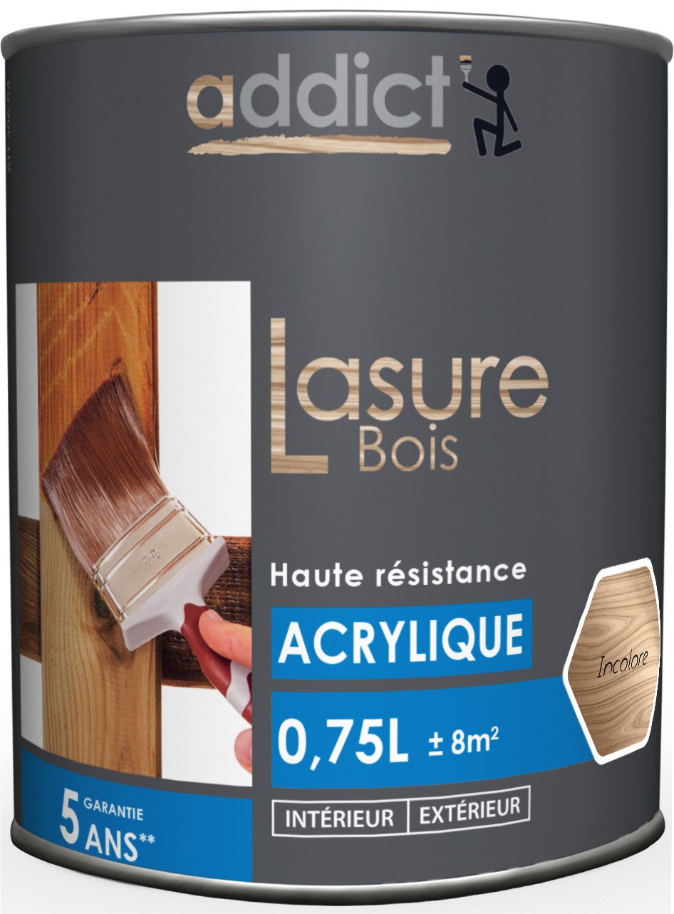 Lasure bois bleu 0.75 l incolore