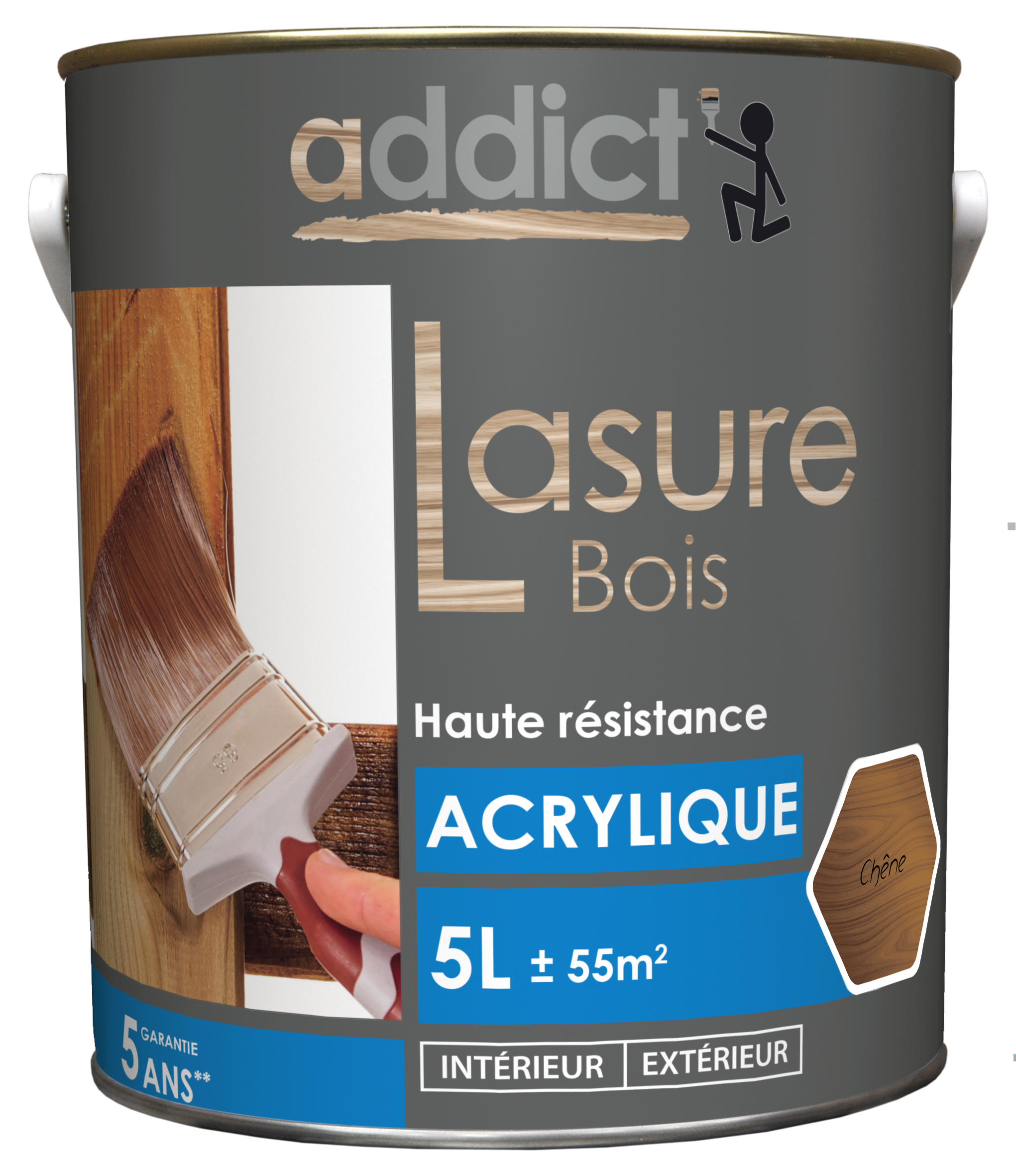 Lasure bois bleu 5 l chêne