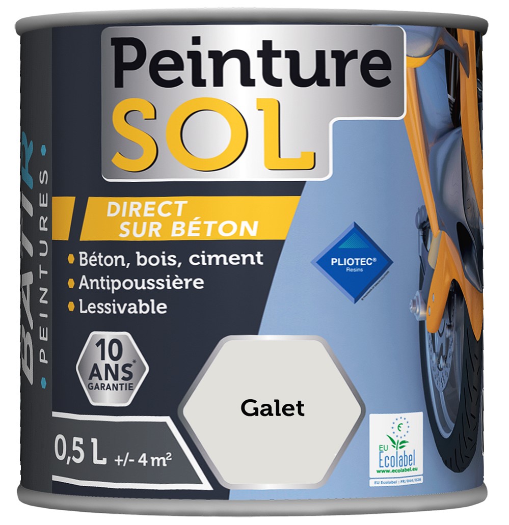 Peinture sol 0.5 l galet