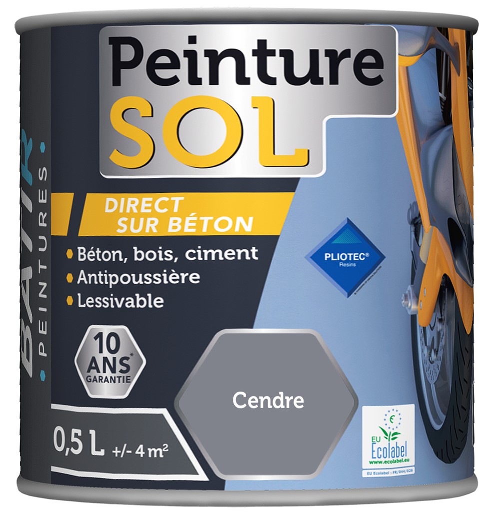 Peinture sol 0.5 l cendre