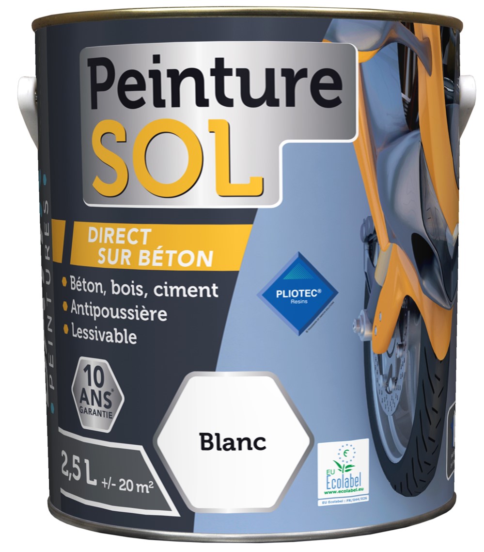 Peinture sol 2.5 l blanc