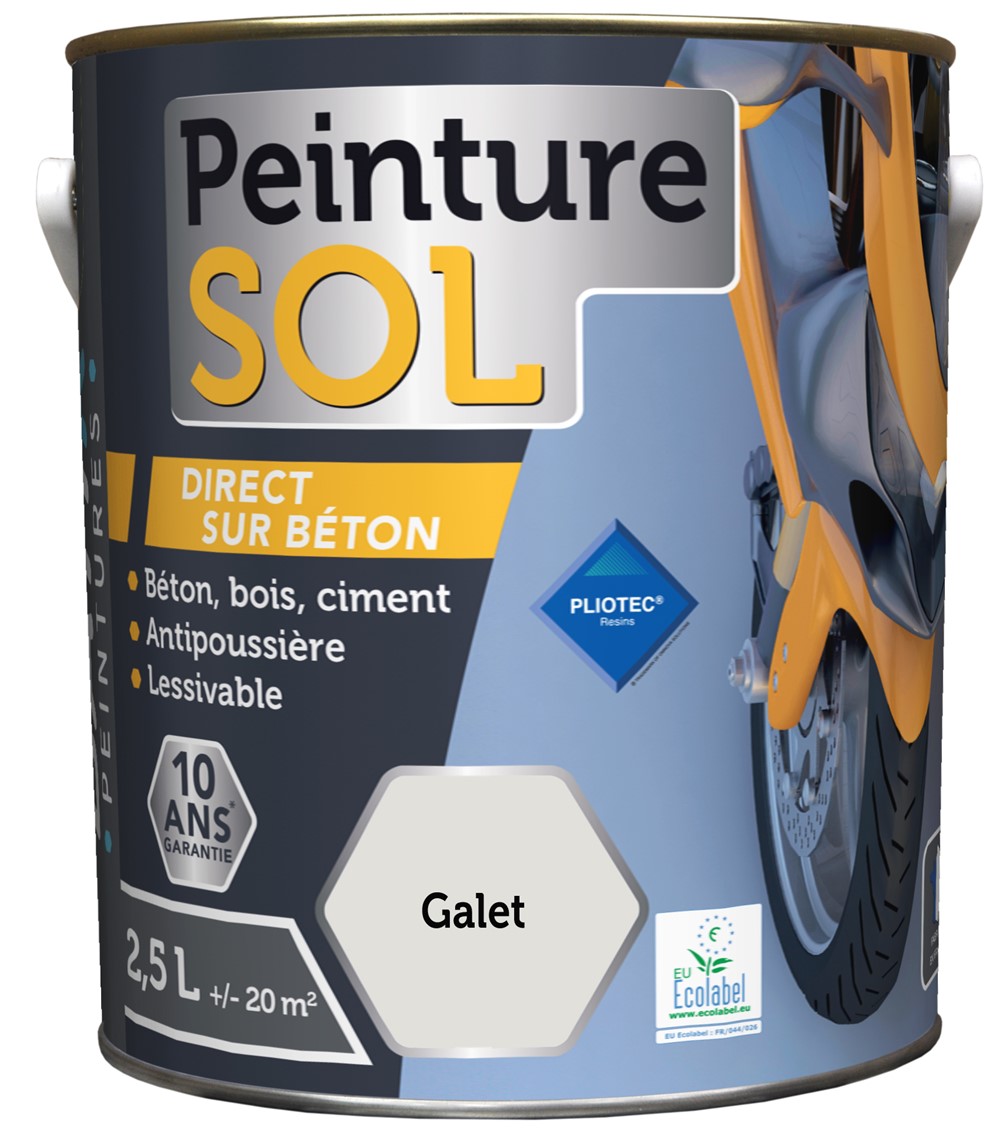 Peinture sol 2.5 l galet