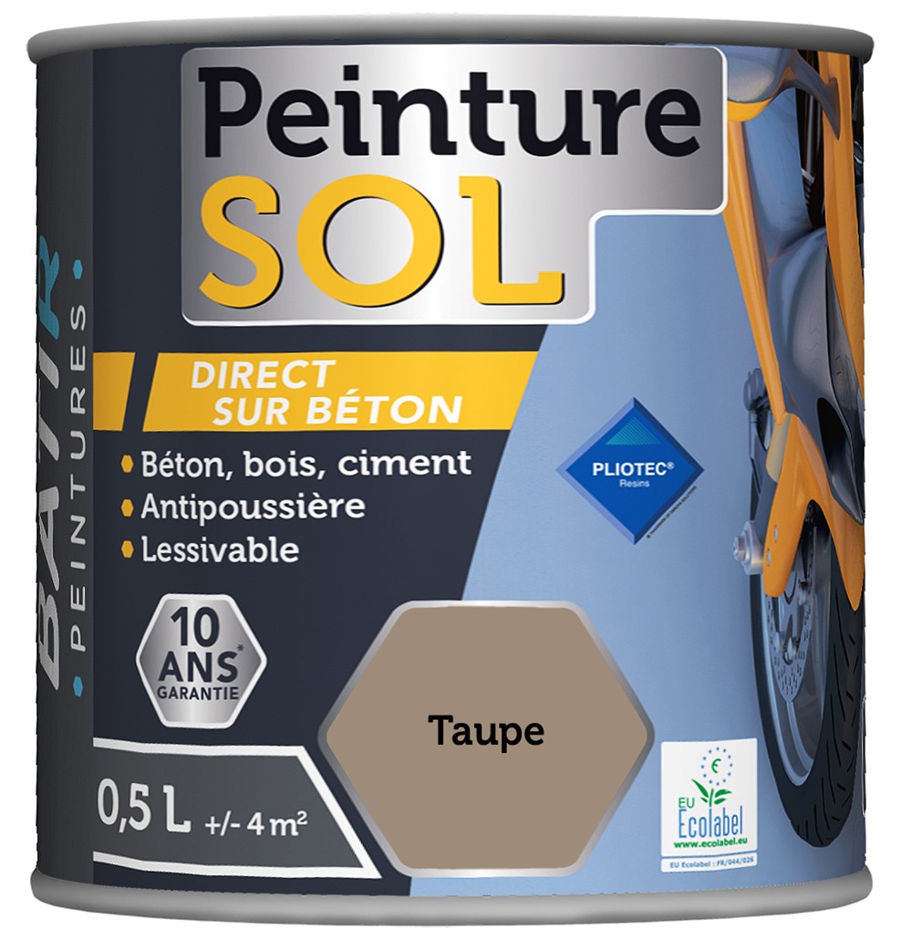 Peinture sol 0.5 l taupe