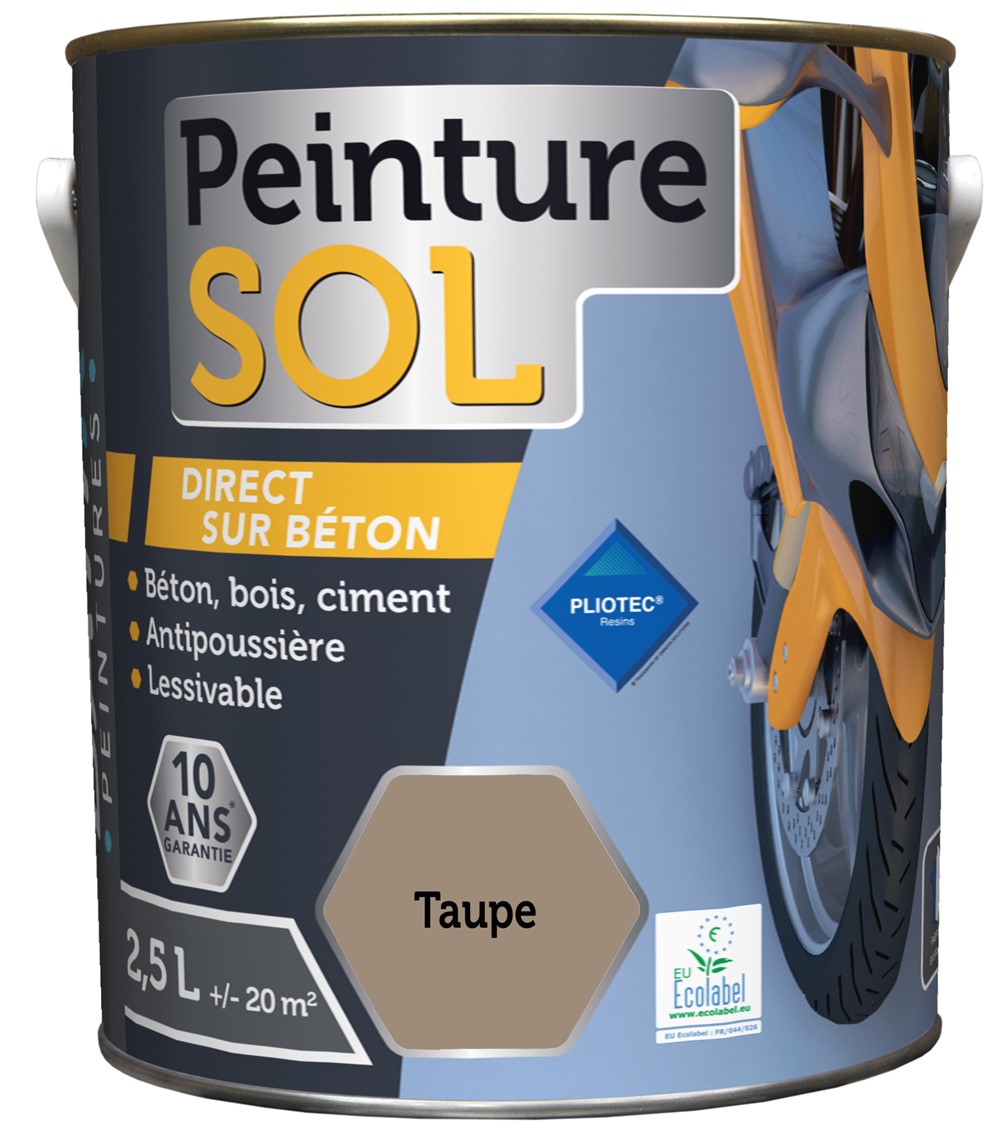 Peinture sol 2.5 l taupe