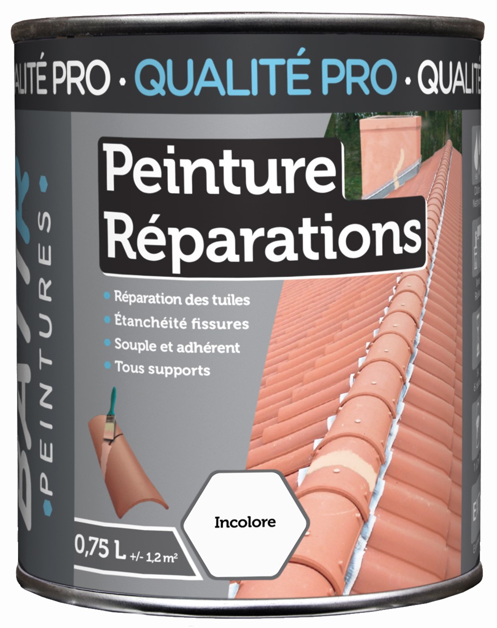 Peinture de réparation incolore 0,750 l