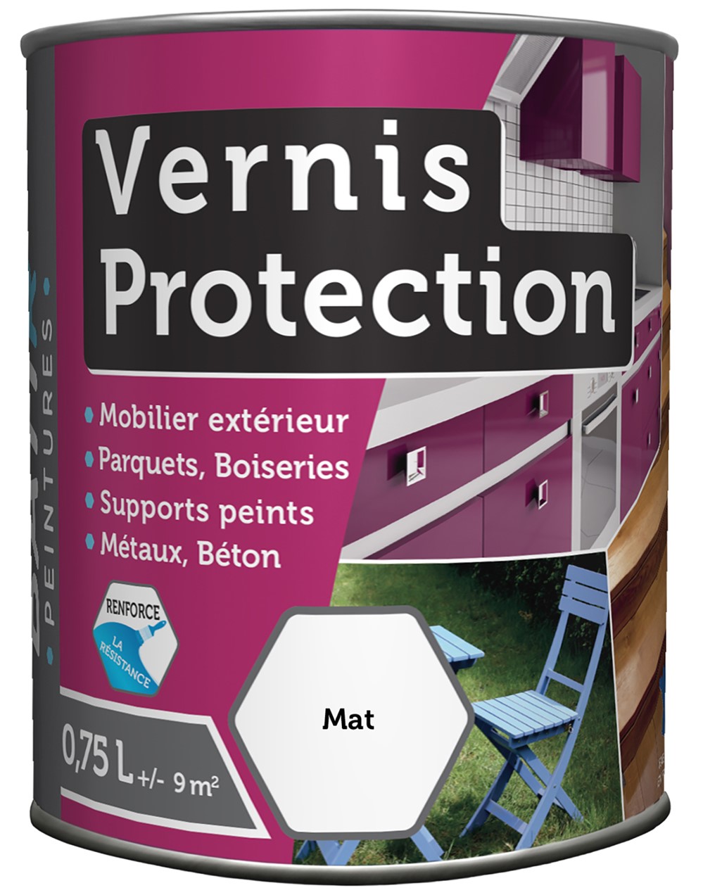 Vernis protection mat 0,750 l