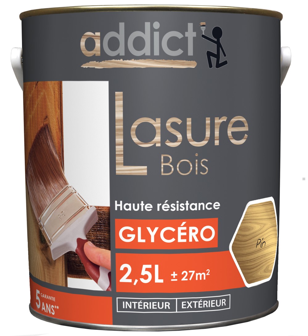 Lasure bois orange 2.5 l pin