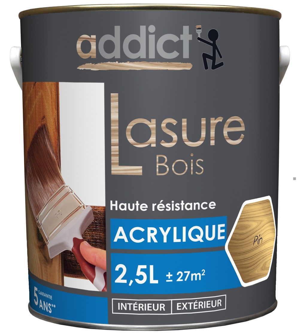 Lasure bois bleue 2.5 l pin