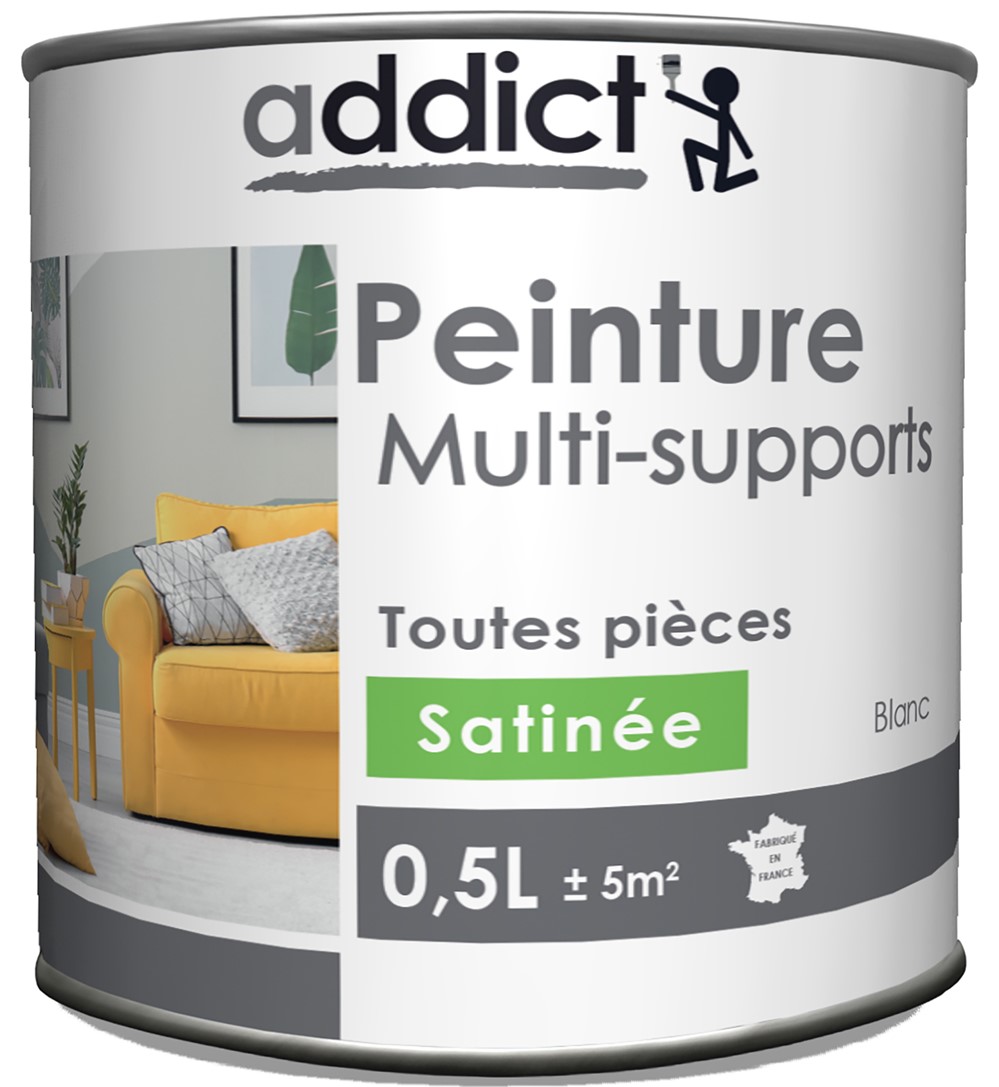 Peinture multisupport 0,5L blanc RECA