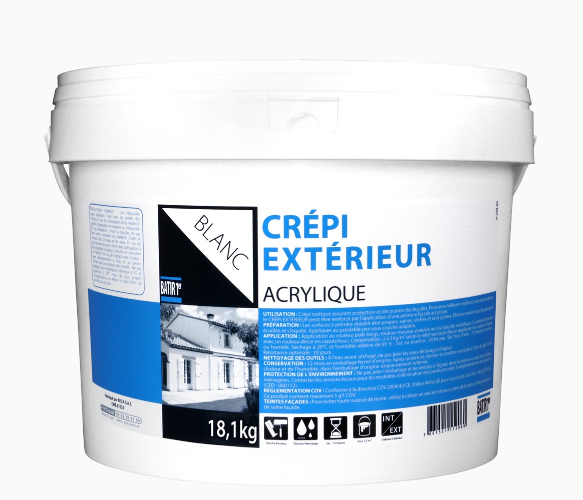 Crépi 1er prix extérieur 18,1 kg blanc