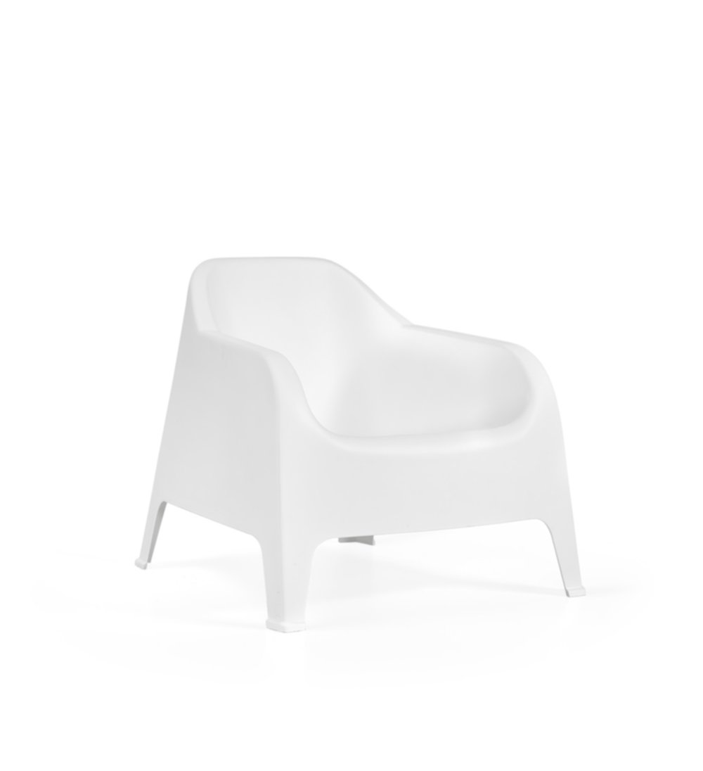 Fauteuil de jardin Baya 81x80x74cm blanc