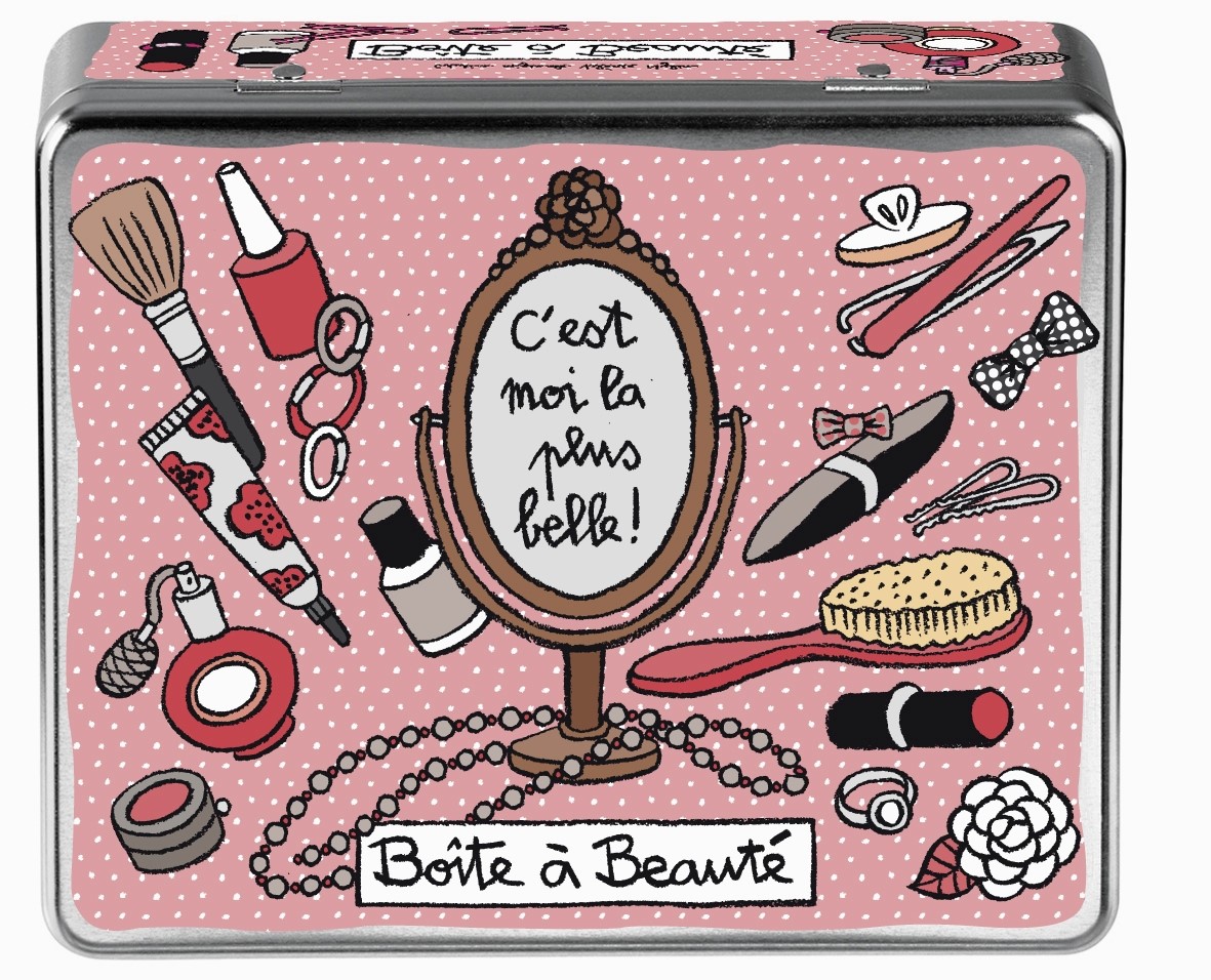 Boite à beauté + comp rose