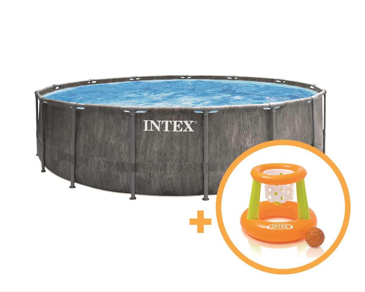 Piscine tubulaire ronde Baltik Ø4,57xH,1,22m - INTEX