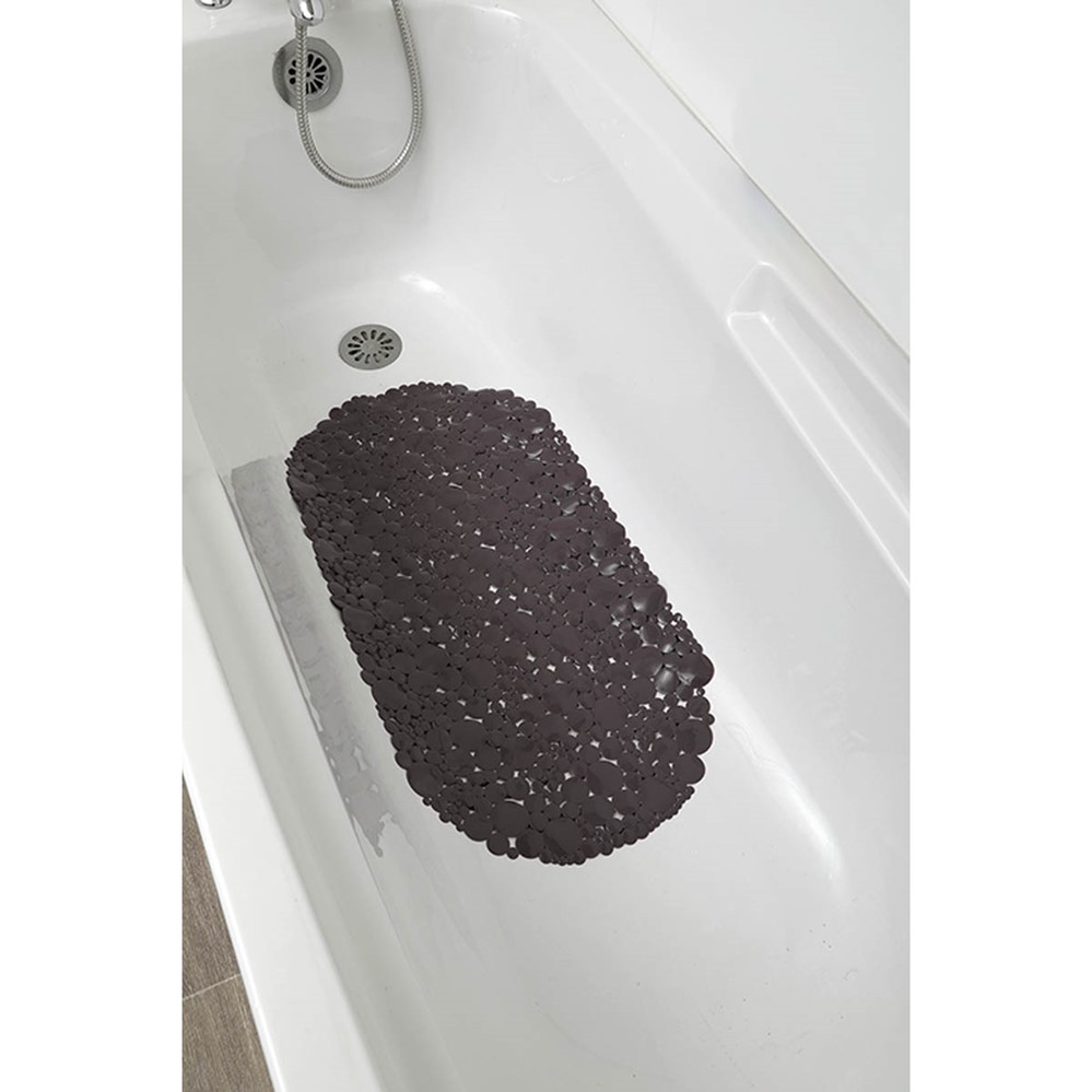 Fond de baignoire PVC 69 x 36 cm bulles taupe