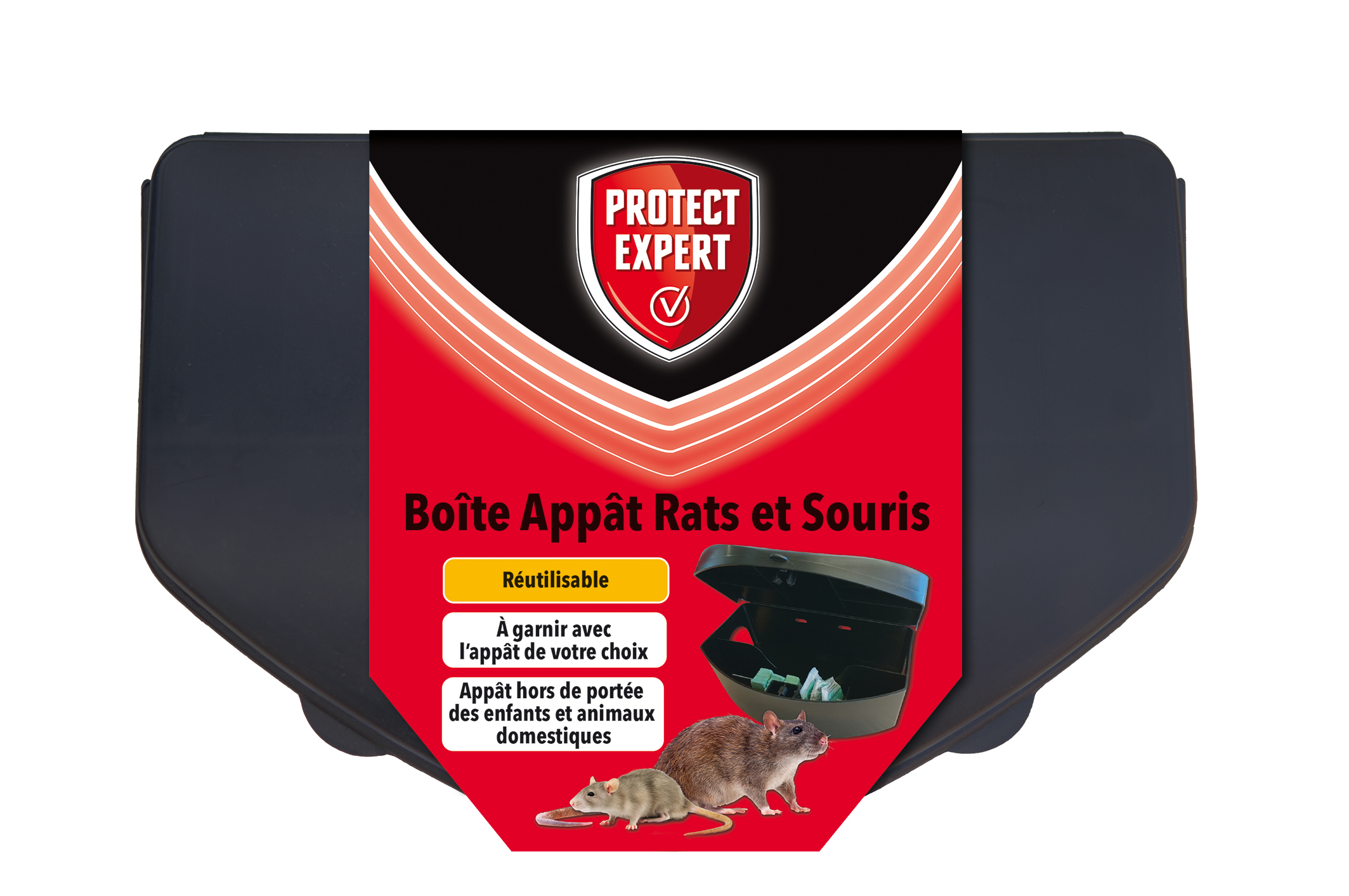 Boîte appât Rats/Souris avec clé de fermeture - PROTECT EXPERT 