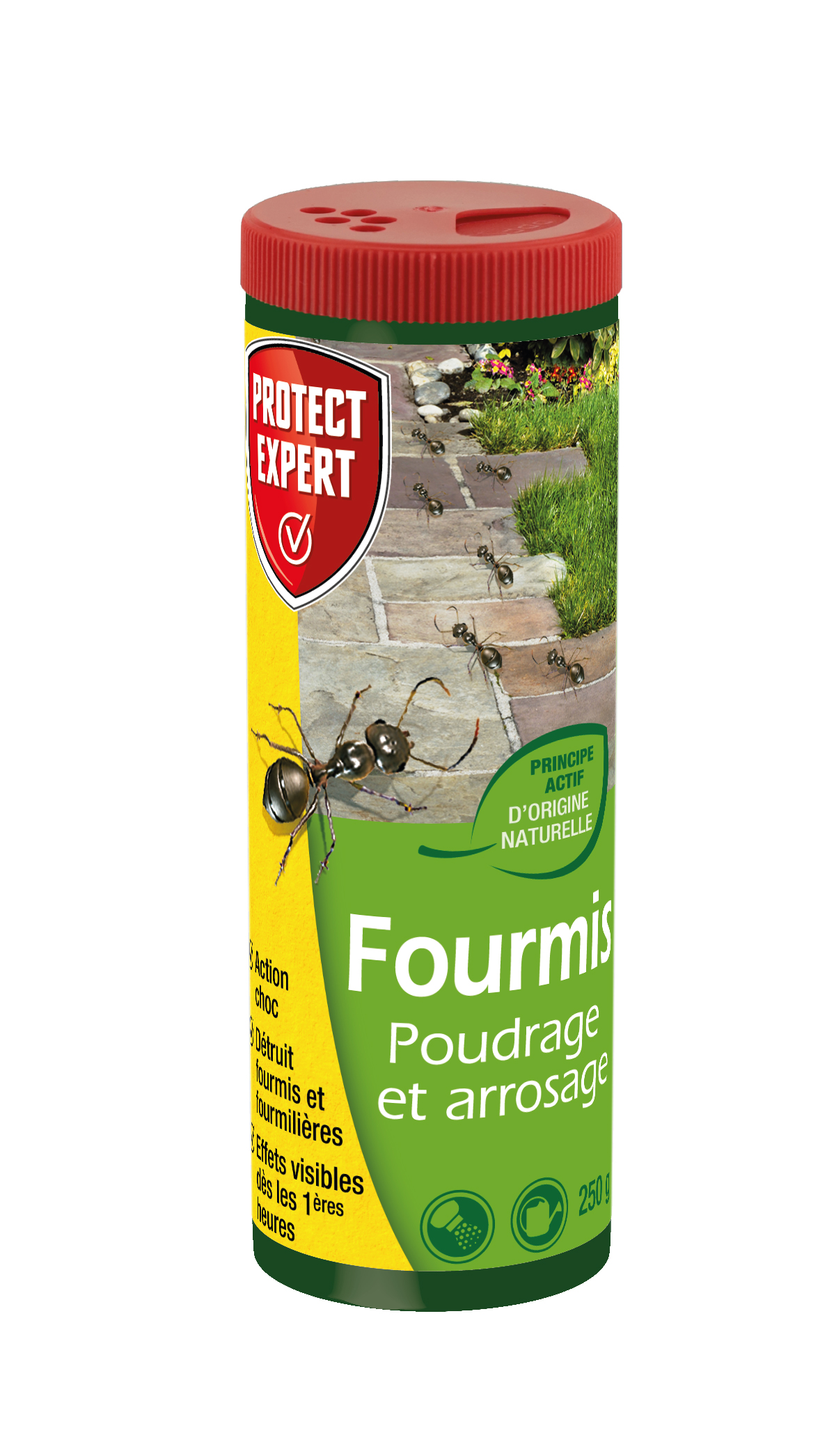 Anti-fourmis poudrage et arrosage au pyrèthre végétal 250gr - PROTECT EXPERT 