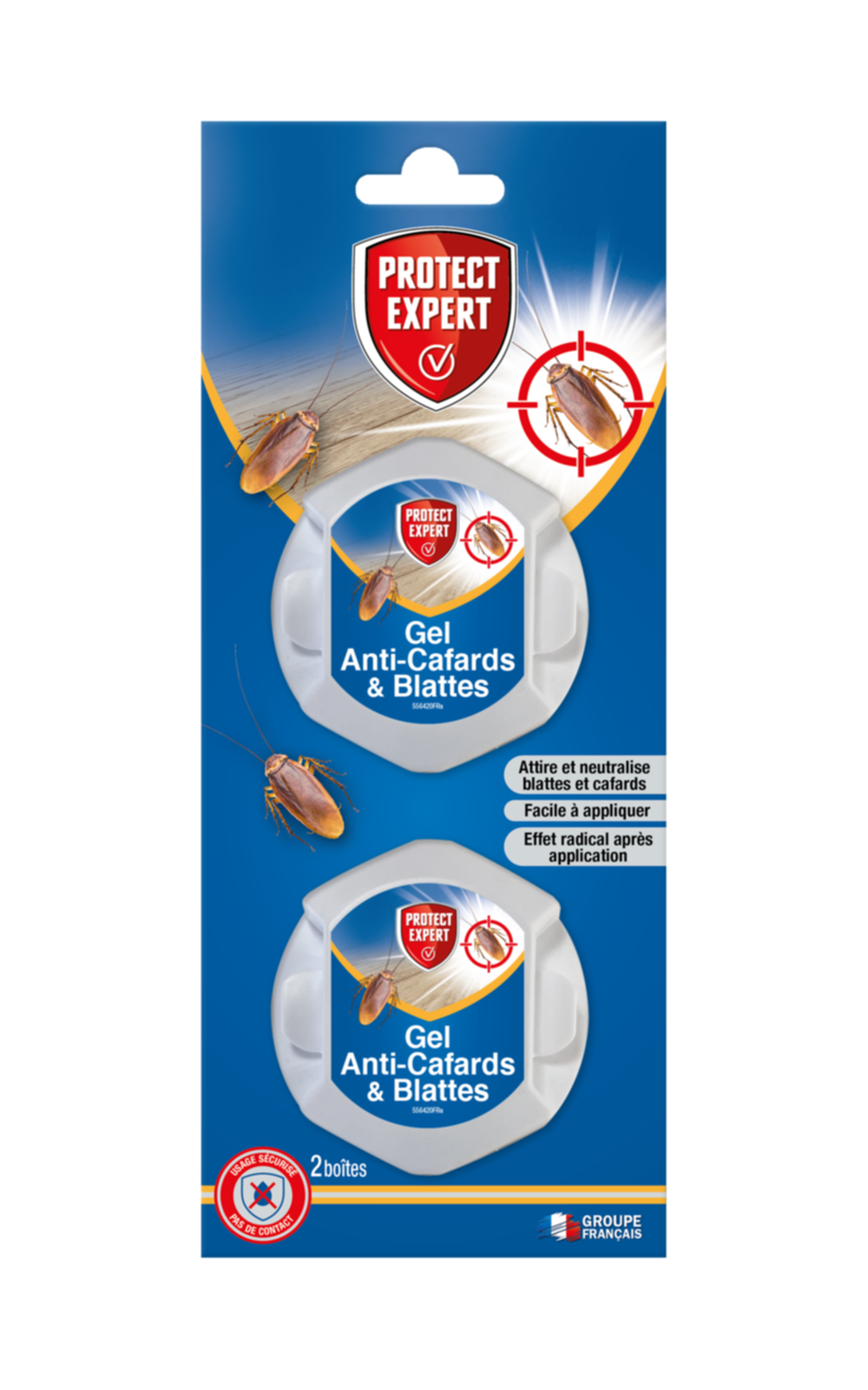 2 Appâts cafards 2x5gr - PROTECT EXPERT 