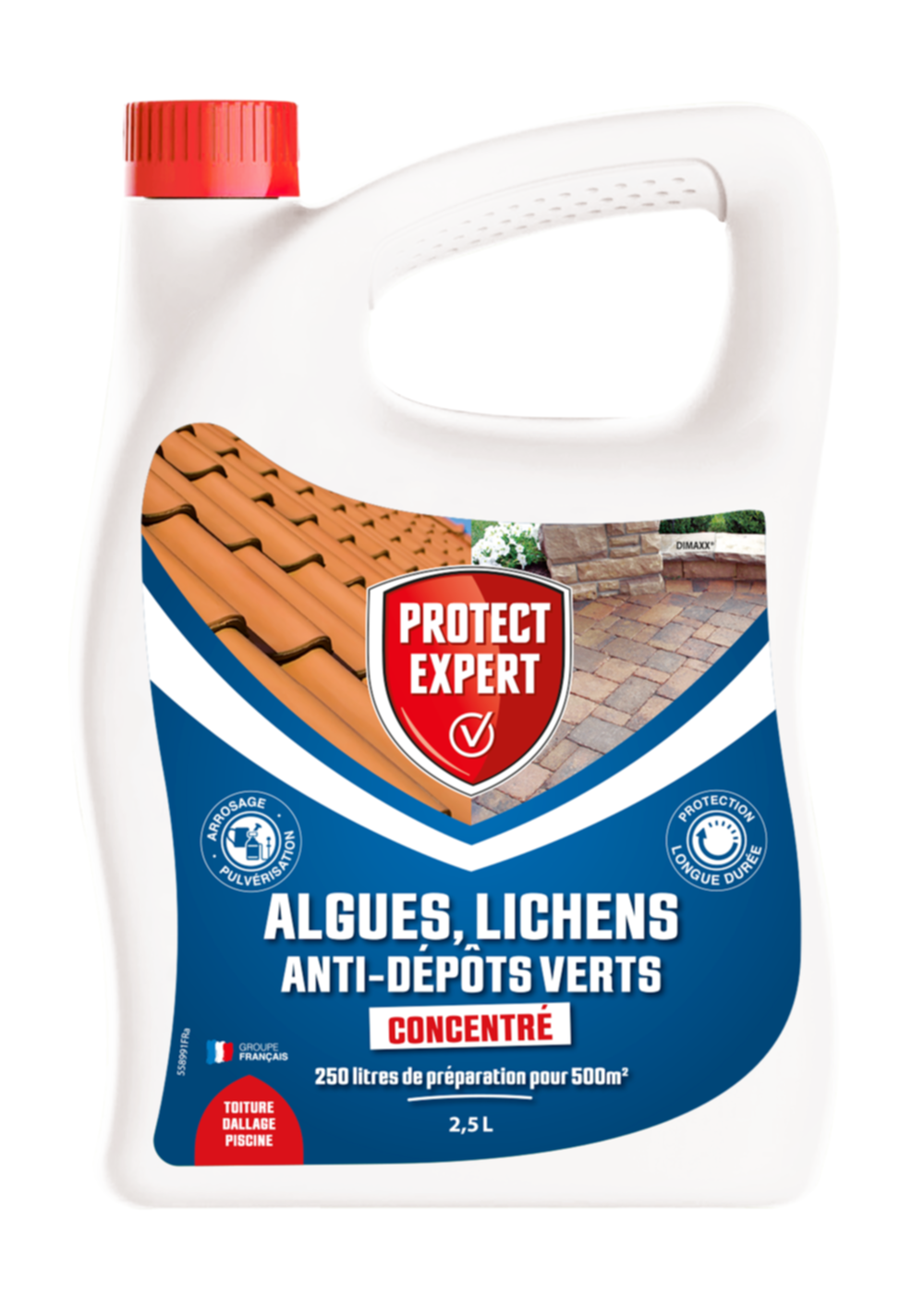 Algues, lichens et anti-depôts verts 2,5L - PROTECT EXPERT