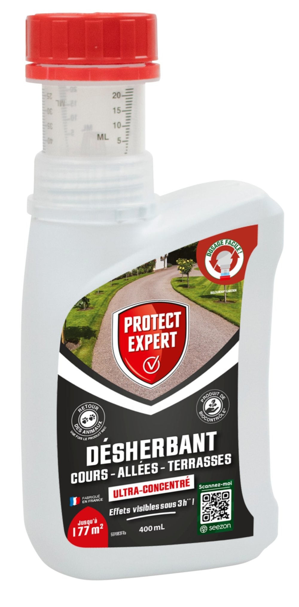 Désherbant allées ultra concentré 400ml - PROTECT EXPERT