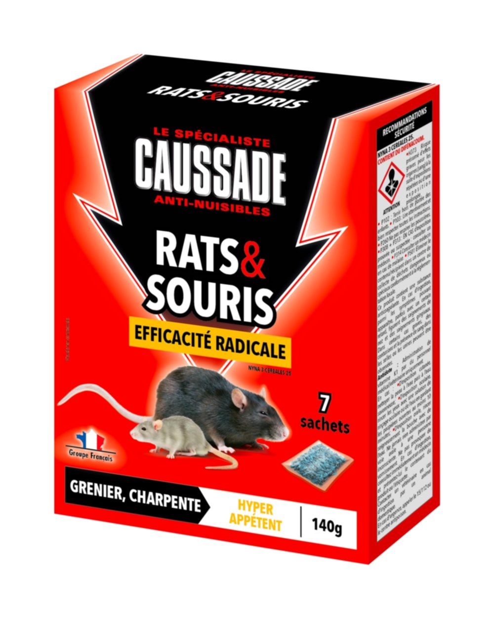 Cereales Rat Souris Difenacoum 140gr 